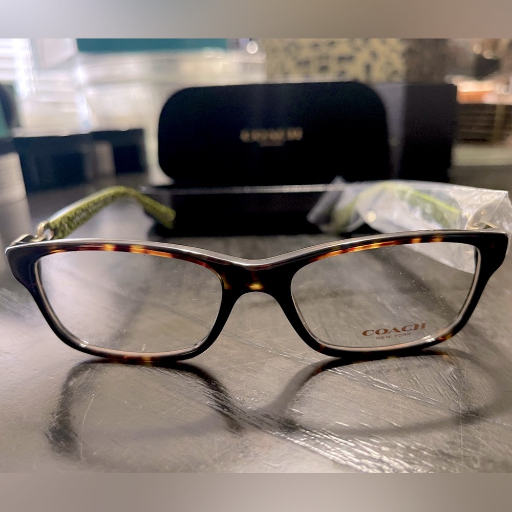Coach Dark tortoise Sig C women’s eyeglasses